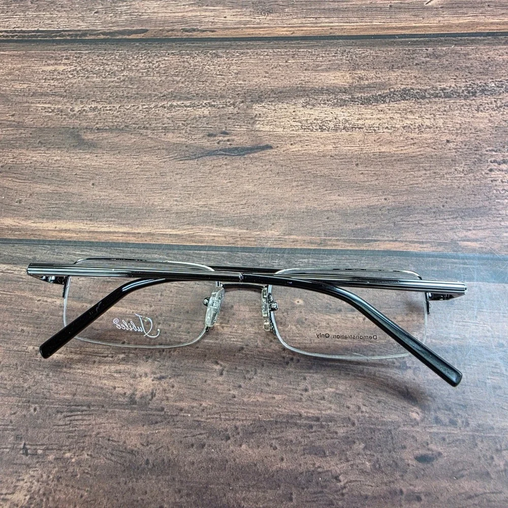 Jubilee 5778 Gunmetal Eyeglasses Semi-Rimless Double Bridge Frames 53-19-145